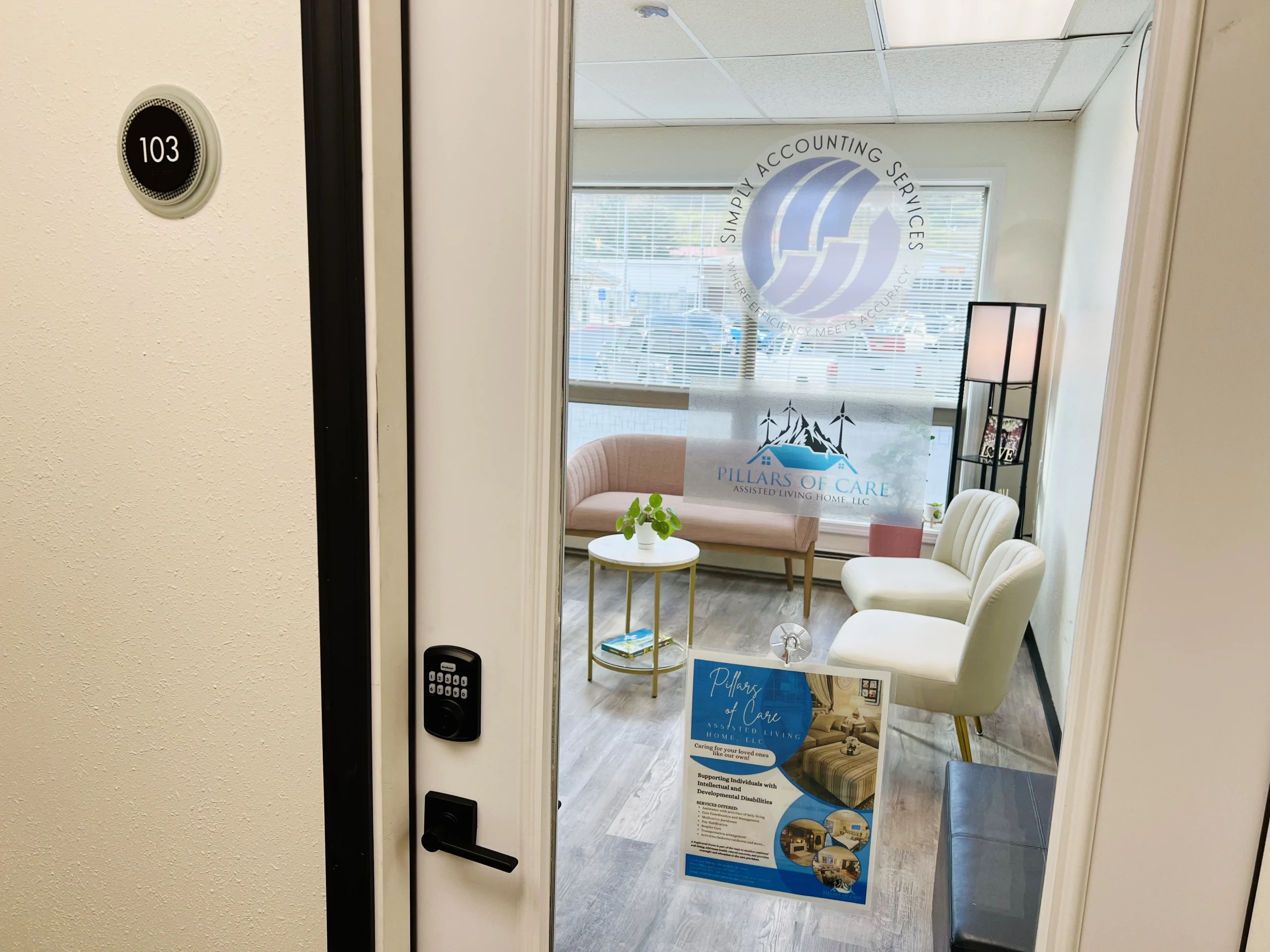Our main office: 104 Center St. Suite 103